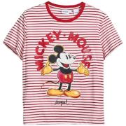 Overhemd Desigual Mickey Mouse Grafisch T-shirt Rood Wit