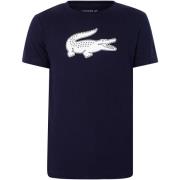 T-shirt Korte Mouw Lacoste Sport 3D Print Krokodil T-shirt