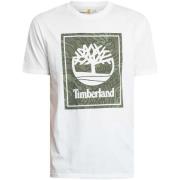 T-shirt Korte Mouw Timberland T-shirt met Camo Box-logo