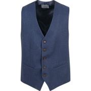 Blazer Suitable Gilet Tweed Mid Blauw