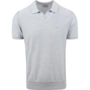 T-shirt Dstrezzed Polo Melange Slub Lichtblauw