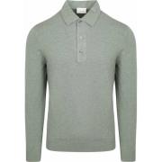 Sweater Profuomo Longsleeve Poloshirt Luxury Basic Groen