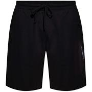 Korte Broek Emporio Armani Lounge Bermuda Shorts Black