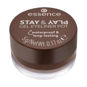 Eyeliners Essence Eyeliner Gel Pot Stay Play - 02 Brown