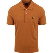 T-shirt Lyle And Scott Polo Plain Oranje