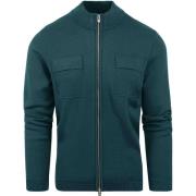 Sweater Blue Industry Vest Borstzak Donkergroen