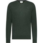 Sweater State Of Art Trui V-Hals Mosgroen