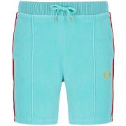 Korte Broek Sergio Tacchini Slice Velour Shorts Pool Blue