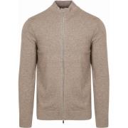 Sweater Profuomo Vest Merinowol Taupe