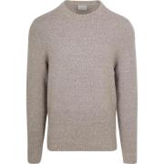 Sweater Suitable Pullover Boiled Wool Taupe