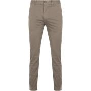 Broek BOSS Chino Slim Pastel Bruin