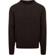 Sweater William Lockie Lamswol Donkerbruin