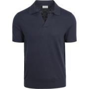 T-shirt Suitable Polo Riva Linnen Navy