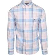 Overhemd Lange Mouw Gant Overhemd Tartan Ruit Roze