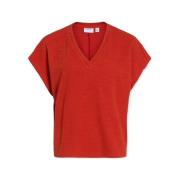 Blouse Vila Top Amy - Aurora Red