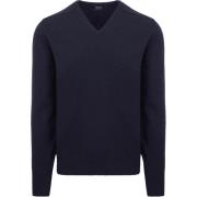 Sweater William Lockie V-Hals Lamswol Navy