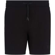 Korte Broek Ea7 Emporio Armani Visibility 7 Lines Jersey Shorts Black