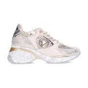 Lage Sneakers Cetti Damessneaker C-1376 Metaal en dierenprint