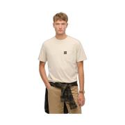 T-shirt Korte Mouw Superdry T-shirt à poche surpiqûres contrastées