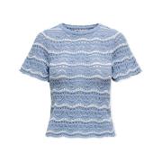 Trui Only Anna Sofia Life Knit - Forever Blue/Cloud Dancer