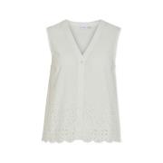 Blouse Vila Top Mikila - Cloud Dancer
