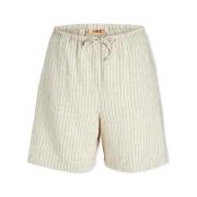 Korte Broek Jjxx Laura Shorts - Feather Gray/Pinstripe