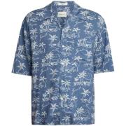Overhemd Korte Mouw Gant Shirt met korte mouwen en Rel Island-print