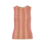 Blouse Vila Top Melvina Glitter - Aurora Red
