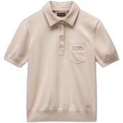 Polo Shirt Korte Mouw Napapijri Polo femme Cassis