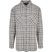 Overhemd Lange Mouw Urban Classics Chemise Long Oversized Grey Check
