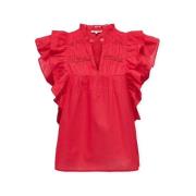 Blouse Only Noos Top Sunny Life - High Risk Red