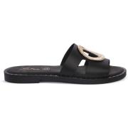 Slippers S.piero BLK LEATHER