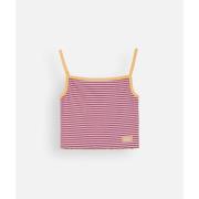 T-shirt Korte Mouw Oxbow Gestreepte ribbels jersey tanktop BISTRIPES