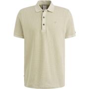 T-shirt Cast Iron Polo Waffle Structure Ecru