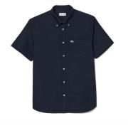 Overhemd Lange Mouw Lacoste Regular Fit Short Sleeved Oxford Shirt Nav...