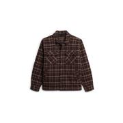 Overhemd Lange Mouw Superdry Surchemise à carreaux Surplus