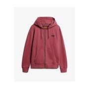 Sweater Superdry Sweatshirt à capuche délavé zippé à logo Essential
