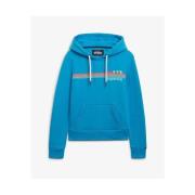 Sweater Superdry Sweatshirt à capuche et rayures arc-en-ciel femme