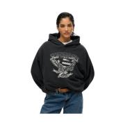 Sweater Superdry Sweatshirt à capuche oversize femme Lo-fi Biker