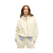 Sweater Superdry Sweatshirt à capuche zippé en velours femme
