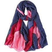 Sjaal Alberto Cabale Zijden Sjaal Blue Pink BestPrint Double F