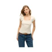 T-shirt Korte Mouw Superdry T-shirt à encolure carrée femme Essential