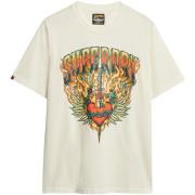 T-shirt Korte Mouw Superdry T-shirt ample graphique Biker Rock