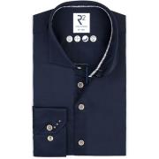 Overhemd Lange Mouw R2 Amsterdam R2 Overhemd Fine Twill Navy