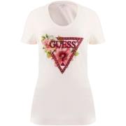 T-shirt Korte Mouw Guess T-shirt perles triangulaires femme