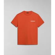 T-shirt Napapijri S-GRAS NP0A4HQN-A62 ORANGE BURNT