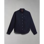 Overhemd Lange Mouw Napapijri G-CRETON NP0A4H1C-176 BLU MARINE