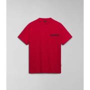 T-shirt Napapijri S-MARTRE NP0A4HQB-R251 RED BARBERRY