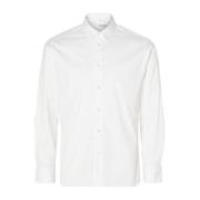 Overhemd Lange Mouw Selected 16090210 SLIMTRAVEL-BRIGHT WHITE