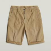 Korte Broek G-Star Raw D24544 C962 PLEATED CHINO-B444 SAFARI